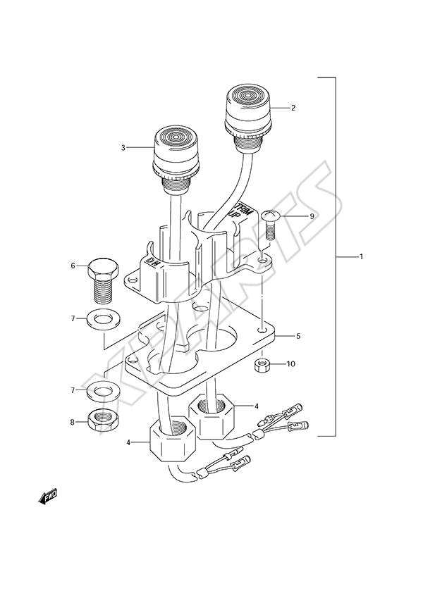  Opt: Trim Switch(2001 to 2004) til Suzuki motor